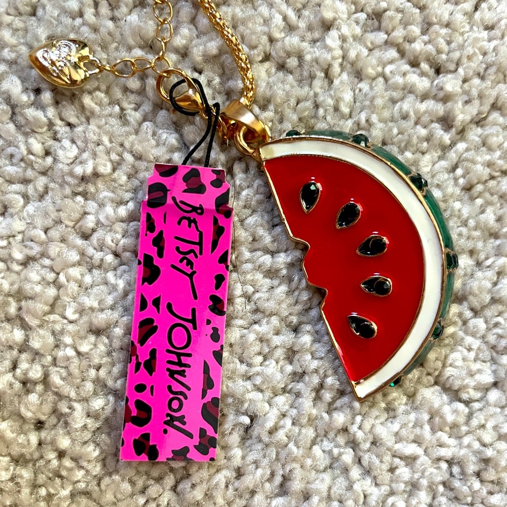 Watermelon pendant necklace